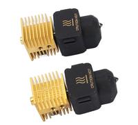 Hiraith 2 Set Kit di Testa di Estrusione di estremità Calda per A1/A1 Mini, 0,2 Mm e 0,4 Mm di Ugelli in Acciaio Indurito, Radiatore in Ottone Ad Alto Flusso, Supporto Magnetico,