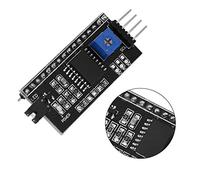 Hiraith Adattatore LCD1602, Convertitore 5V Interfaccia I2C | Uscita a 4 fili, consente di risparmiare 5 porte I/O, regolazione della retroilluminazione, ideale per display 1602