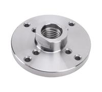 Hiraith Adattatore Mandrino 1/4 "per il Tornio in Legno 1" -8 Tpi - Adattatore Flangia in Acciaio 45# con 8 Fori di Montaggio, Compatibile con la Maggior Parte delle Macchine a Legna