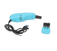 Hiraith Aspiratore per Polveri Scrivania Mini Aspirapolvere Tavolo USB Pressione Negativa Aspirazione Grande Ugello Piatto Testina con Raffreddamento Intelligente per Polver (Blu)
