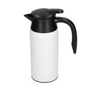 Hiraith Bollitore per Auto Elettrico da 800 Ml, Scaldabagno Portatile per Acqua Bollente e Cucinare Tagliatelle, Pratica Teiera da Viaggio 12/24 V con (Miyi bianco avorio 12V/24V viene fornito con