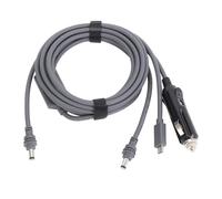 Hiraith Cavo di Alimentazione 5 M 3 in 1 per Mini Antenna Satellitare, PD Tipo C e 12V/24V Caricatore Auto Al Cavo DC, 18AWG Heavy Duty, Ampia compatibilità per Casa/ufficio/auto/esterno