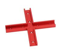 Hiraith Connettore per Binario a T, Kit in Lega di Alluminio da 100 Mm | Alluminio resistente, per progetti di lavorazione del legno, scorrimento stabile