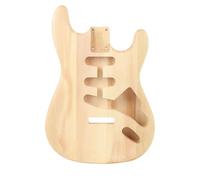 Hiraith Corpo per Chitarra Elettrica in Noce Non Finita, Legno Massiccio, Tripli Buchi di Prelievo Singolo, Vuoto Personalizzabile Fai -da -te per Artisti e Musicisti, qualità del Suono