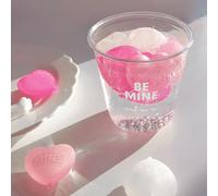 Hiraith Cubetti di Ghiaccio Riutilizzabili a Forma di Cuore, 3,9 Cm, per | Strati multicolori, consistenza satinata, perfetta per bevande, compatibile con whisky, vodka e caffè