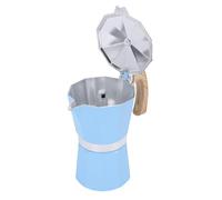 Hiraith Durevole Macchina da caffè con Piano Cottura a Valvola Singola da 300 Ml, Strumento Pratico per la Casa e il Campeggio, Adatta Alle Esigenze Quotidiane di Bere, Blu