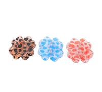 Hiraith Fermagli per Capelli Magnetici a Quattro Foglie, Tenuta Forte, Stile Alla Moda per Donne, Leopardo, Marrone, Blu, Arancione, 3 Pezzi