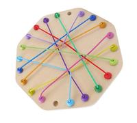 Hiraith Game da Tavolo da Puzzle Knots Knots - Toying Logic Interattivo per Bambini e Adulti con 10 Corde e 20 Pioli - Legame Familiare, Sfida Multilive