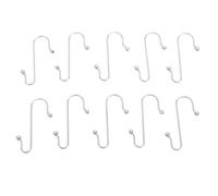 Hiraith Ganci in Acciaio Inossidabile, Grucce Durevoli a Forma di S da | Resistente, resistente alla ruggine, versatile per le decorazioni, facile da usare, perfetto per gli ornamenti natalizi