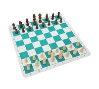 Hiraith Gioco degli Scacchi Set di Pezzi degli Scacchi in Plastica Imitazione Legno Lucido e Leggero per Tutte le età