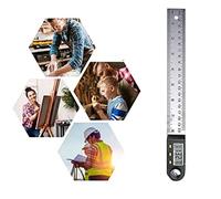 Hiraith Goniometro Digitale per Mirino Angolare, Strumento di Misurazione | Righello multifunzionale, display digitale, materiale ABS, lavorazione del legno, portatile