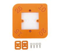 Hiraith Jig R10-R25 Ad Angolo Rotondo a 4 Dimensioni, Modello di Router di Lavorazione del Legno Ad Alta Precisione con 2 Piastre Limite e 4 Viti, Scheda Sintetica Durevole per il