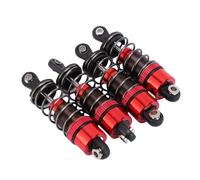 Hiraith Kit Ammortizzatori per Auto RC da 62 Mm, per Gestire in Modo Efficiente il Set di Smorzatori di Vibrazioni per 1/10 RC Crawler (Rossa)