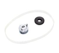 Hiraith Kit Cinghia Dentata, Puleggia per Tornio di Precisione 30T | Set 3 pezzi, alta precisione, ghisa grigia forgiata HT250, compatibile con micro tornio e utensili da taglio per metalli