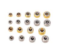 Hiraith Kit di Riparazione della di Orologi 140 Pezzi in Acciaio Inossidabile - Corone di Orologi a Dimensioni Miste Parti di Sostituzione con Scatola di Stoccaggio a 18 Parti per la