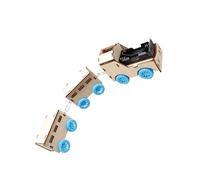 Hiraith Kit Modello di Treno in Legno Giocattolo di Scienze Educative per Bambini Puzzle 3D Treno Elettrico per Insegnamento di Puzzle, Giocattolo Fatto a Mano per più di 6 Anni, Ideale per L'aula