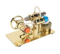 Hiraith Kit Modello Motore Stirling Giocattolo Educativo per Scienze Fisiche con Luce a LED per Dimostrazione in Classe per Bambini