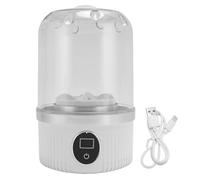 Hiraith Lavatrice a Cordone Portatile, Rondella Mini 1000 Giri/min per Biancheria Intima/calze, 3000 MAh Ricaricabile, Compatto e Design a Risparmio, Bianco
