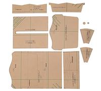 Hiraith Modello Acrilico per Realizzare Portafogli in Pelle | Acrilico trasparente e durevole, adatto per tagli precisi, strumenti artigianali, include carta kraft