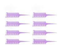 Hiraith Pettine a Coda per Tinture per Capelli in ABS a 3 Lati, 8 Pezzi, per Salone di Casa, Materiale Premium, Usi Pratici, Dimensioni 24,8 X 6,5 Cm