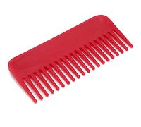 Hiraith Pettine Districante a Denti Larghi Resistente e Portatile per i Viaggi nel Salone di Casa, Plastica 6,0 X 2,7 X 0,5 Pollici, Ideale per Capelli Lunghi e Spessi (Rosso)