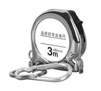 Hiraith Portachiavi con Metro a Nastro Tascabile in Acciaio, Leggero e Comodo, Metro a Nastro in Acciaio Al Carbonio, Portachiavi Mini Scala Trasparente Resistente per Viaggiare con