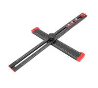 Hiraith Righello T-quadrato Regolabile 4 in 1 60 Cm, Giunzione di Posizionamento in Legno in Lega di Alluminio, Guida per Perforazione a più Angolo per Armadi, Mensole e Maniglie delle