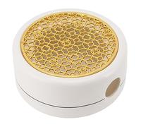 Hiraith Scalda Teiera in Ceramica, Design Circolare Concavo, Durevole e Affidabile, Mantiene il tè Caldo, Adatto a Teiere di Diverse Dimensioni, con Guarnizione Dorata da 11,8 Cm, per