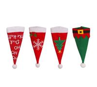 Hiraith Set di 4 Taglierini per Cappelli di Natale e Set di Forchette per