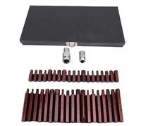 Hiraith Set di Prese a Punta Professionale 40 Pezzi-3/8 "Cr V e S2 in Lega di Acciaio Ad Alta Coppia con Stelle/pezzi Esagonali per Riparazioni Automobilistiche/meccaniche, Include