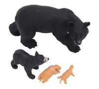 Hiraith Set Modello di Ciclo di Vita degli Orsi Neri, Giocattolo del Ciclo di Crescita Educativo per Bambini con Design Divertente per Animali, Ideale per L'apprendimento e la