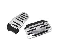 Hiraith Set Pastiglie Pedale Freno, Design Antiscivolo (Argentea) | Plastica resistente, materiale metallico, facile installazione, adatto per auto manuali