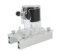 Hiraith Set Staffa Scanalatura Base del Router in Lega di Alluminio 65mm-Staffa di Fissaggio 2-in-1 e Copertura Protettiva con Fresa, Compatibile con Taglierina per Bordi