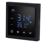 Hiraith Termostato Elettrico per Riscaldamento a Pavimento Display LED Regolatore di Temperatura Anti Falso Contatto Ad Alta Precisione per Casa Intelligente Controllo Intelligente della (Nera)