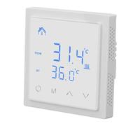 Hiraith Termostato Elettrico per Riscaldamento a Pavimento Display LED Regolatore di Temperatura Anti Falso Contatto Ad Alta Precisione per Casa Intelligente Controllo Intelligente della (Bianco)