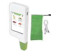 Hiraith Tester di Nitrato Digitale 0-9999mg/kg, Tester di Nitrato, Rilevatore di Sicurezza Alimentare di 3 Secondi per Frutta/verdura/carne/pesce con Avvisi con Codice Colore e Ricarica