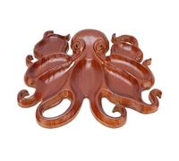 Hiraith Vassoio da Portata Premium per Alimenti, Design Diviso per Formaggio, Frutta, Noci, Riutilizzabile e Facile da Pulire, Ideale per Intrattenere il Legno di pino. (Polpo B)