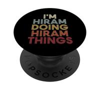Hiram Name Hiram Personalized Name First Given PopSockets PopGrip Adesivo