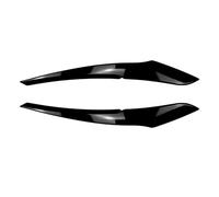 HIRAN Gloss Black Fit For BMW Serie 1 F20 F21 118i 120d 120i M135i Pre-Lci 2011-2015 Faro anteriore for auto Palpebre Eyebroｗ Adesivi ABS Sopracciglia faro Ciglia (Size : Gloss Black)