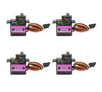 HiRCgo 4 mini servo MG90D 9g Digital Micro RC di ricambio SG90, Full Metal Gear Mini servo per progetti fai da te Arduino (rotazione continua a 360°)