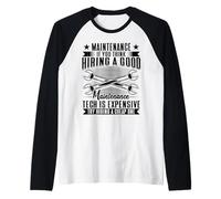 Hiring A Good Maintenance Tech Is Expensive Tecnico Servizio Maglia con Maniche Raglan