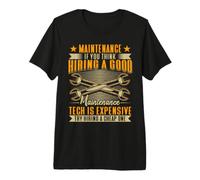 Hiring A Good Maintenance Tech Is Expensive Tecnico Servizio Maglietta Premium