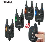 Hirisi Set di allarmi per pesca alla carpa Allarme morso wireless Telecomando a 2 vie Indicatore morso Accessori per la pesca S8