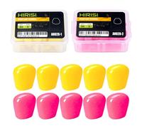 Hirisi Tackle 2 esche artificiali per carpa - 60 pezzi - grani di mais artificiali come esche da pesce - Elastiche, ecologiche e molto allettanti - Durevoli, facili da usare e non appiccicose