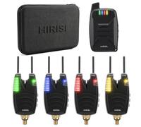 Hirisi Tackle B1230 - Allarme per pesca alla carpa, impermeabile, wireless, con display a LED, sensibilità regolabile e portata di 200 m
