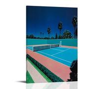 Hiroshi Nagai Tennis Court, poster decorativo da parete, per soggiorno, camera da letto, decorazione moderna per camera da letto, 20 x 30 cm