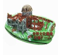 Hiroshima Giappone - Magnete da frigorifero 3D con bomba atomica, decorazione per la casa e la cucina, adesivo magnetico Hiroshima Giappone