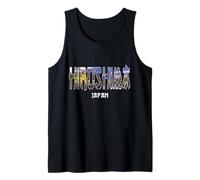 Hiroshima Japan City Hiroshima ha stabilito il design vintage Canotta