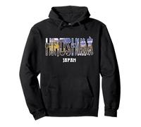Hiroshima Japan City Hiroshima ha stabilito il design vintage Felpa con Cappuccio