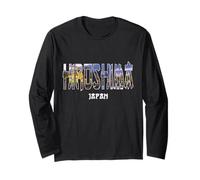 Hiroshima Japan City Hiroshima ha stabilito il design vintage Maglia a Manica